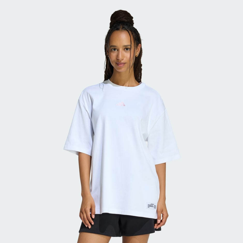 MINI EMBROIDERY OVERSIZED GRAPHIC T-SHIRT