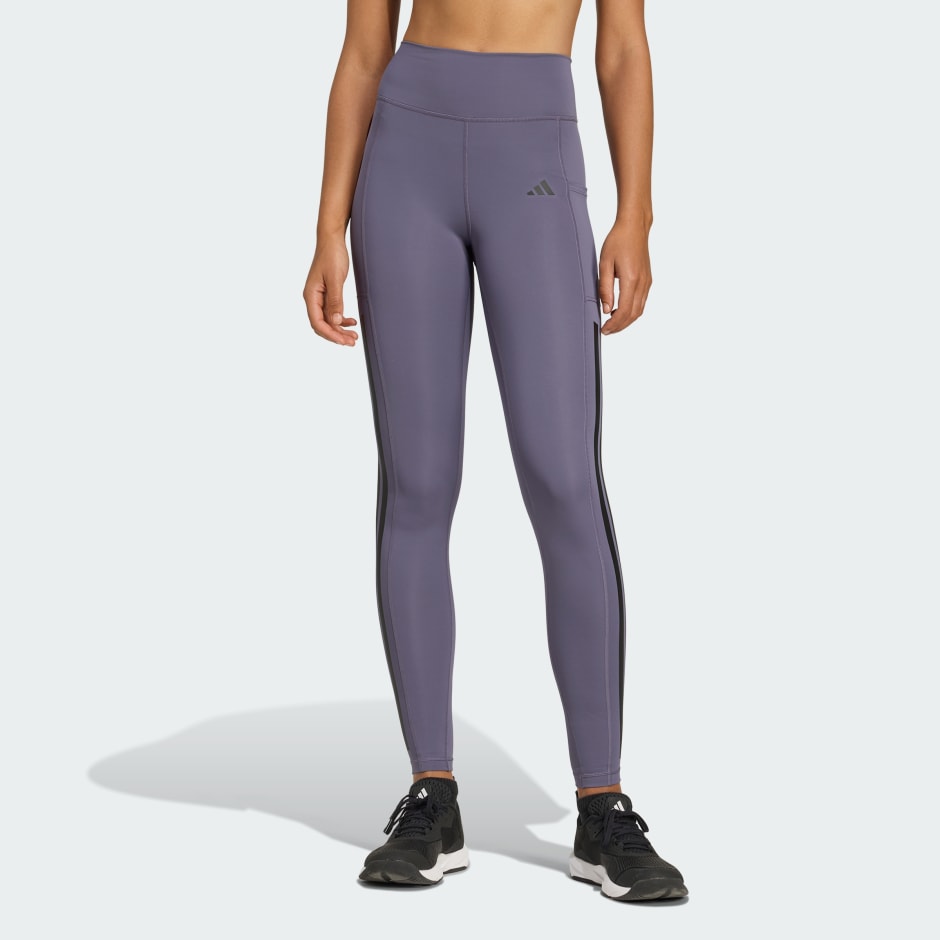 بنطال ضيق Optim&eacute; 3-Stripes Full Length