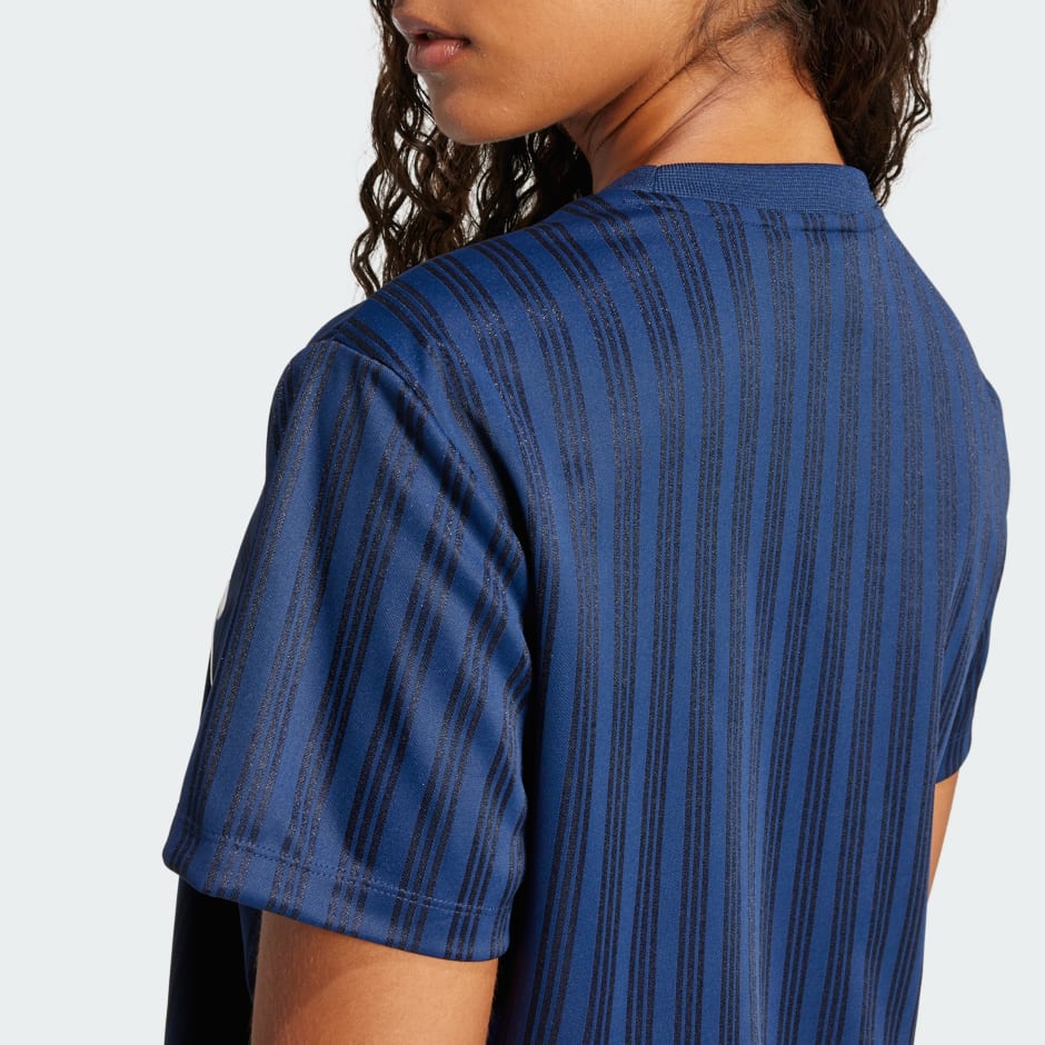 ★ adidas★ Linear Graphic Boyfriend Tee Night Indigo JC769 CLOTHING - Linear Graphic Boyfriend Tee - Blue | adidas Oman
