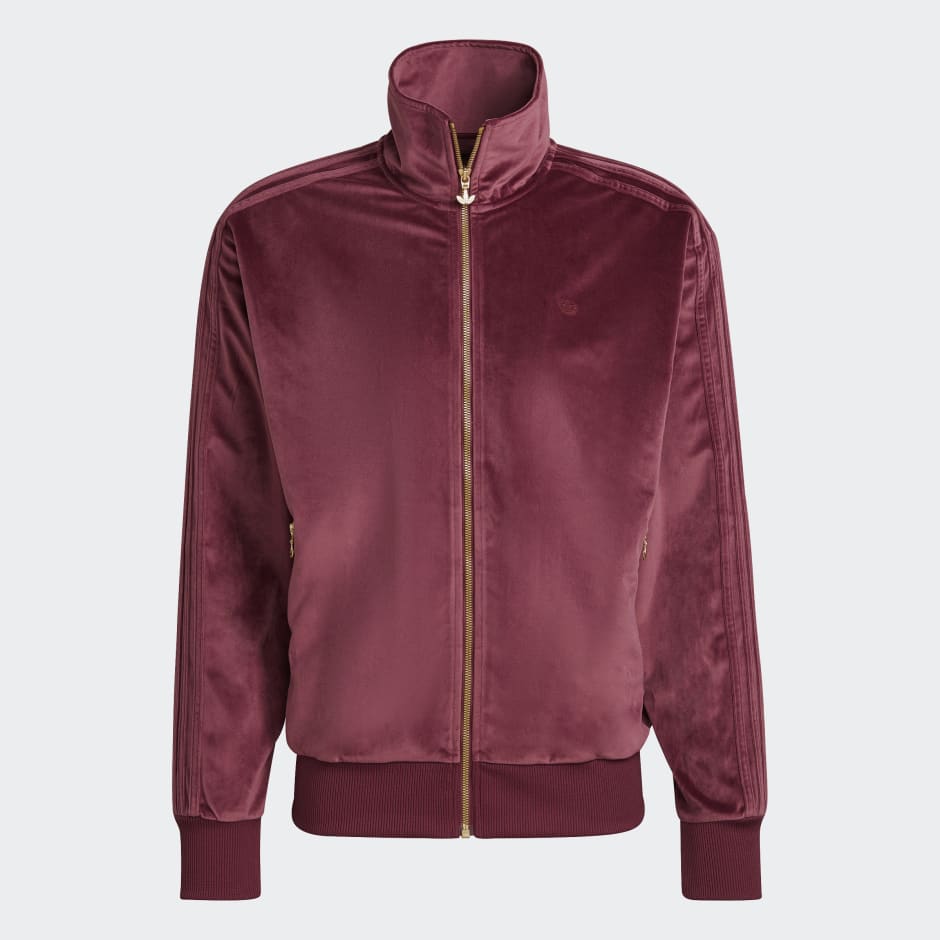 Presta atención a Ups quemado adidas Adicolor Velour Track Jacket - Burgundy | adidas KW