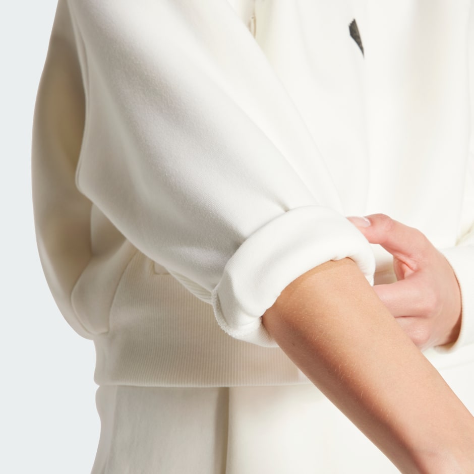 Women's Clothing - Z.N.E. Quarter-Zip Track Jacket - White 