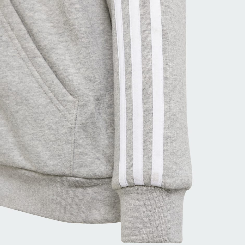 سُترة Essentials 3-Stripes Fleece Full-Zip