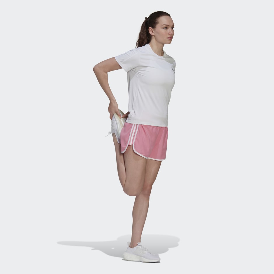Clothing - Marathon 20 Shorts - Pink | adidas South Africa
