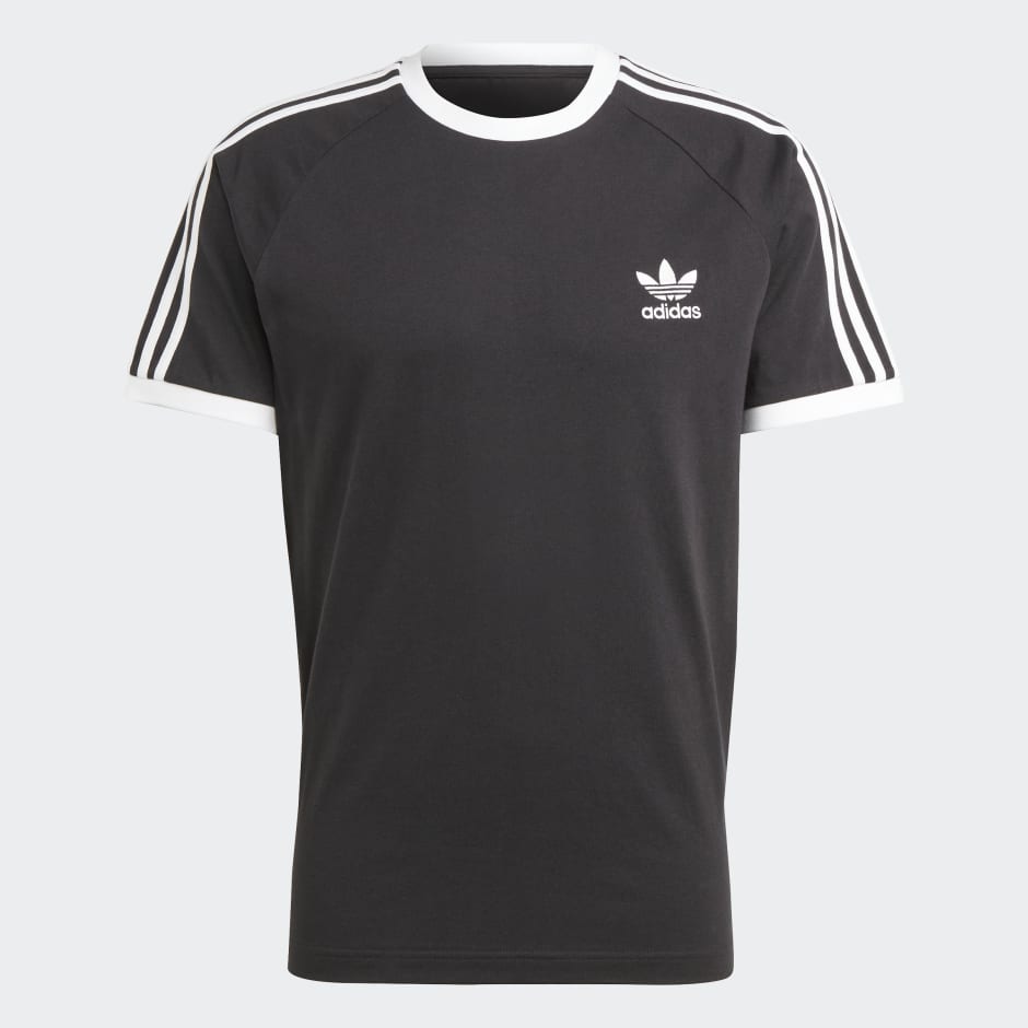 adidas Adicolor Classics 3-Stripes Tee - Black | adidas UAE