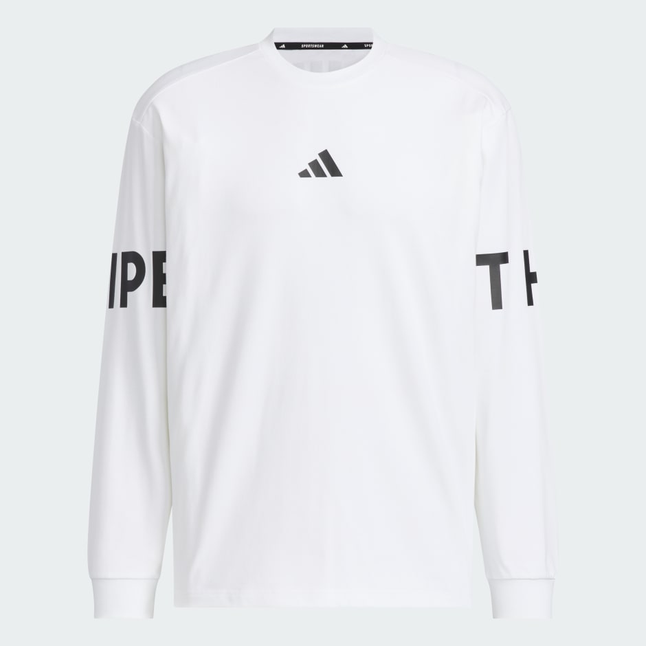Wording Pack Loose Fit Heavy Single Jersey Long Sleeve Tee