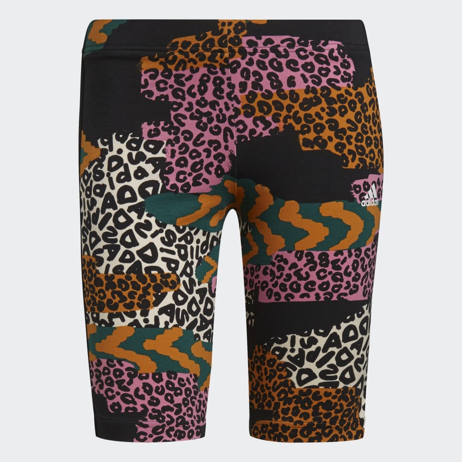 FARM Rio 3-Stripes Print Cotton Bike Shorts