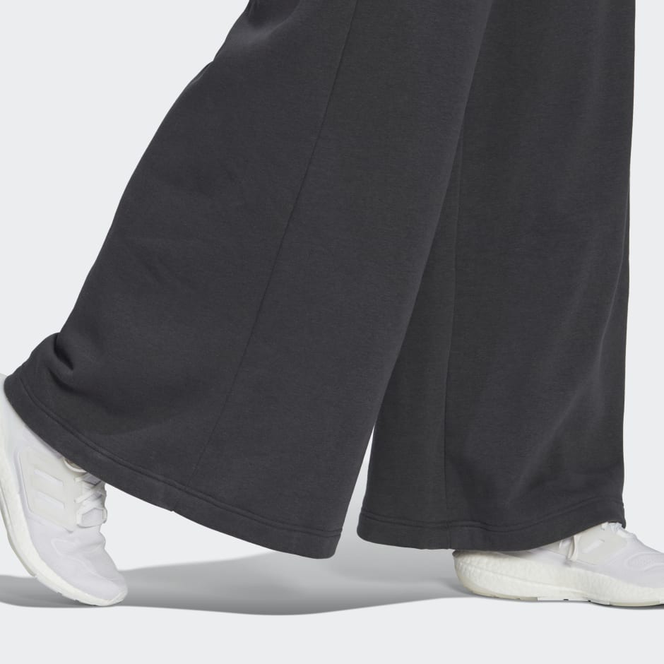 adidas sportswear studio lounge wide fleece pants