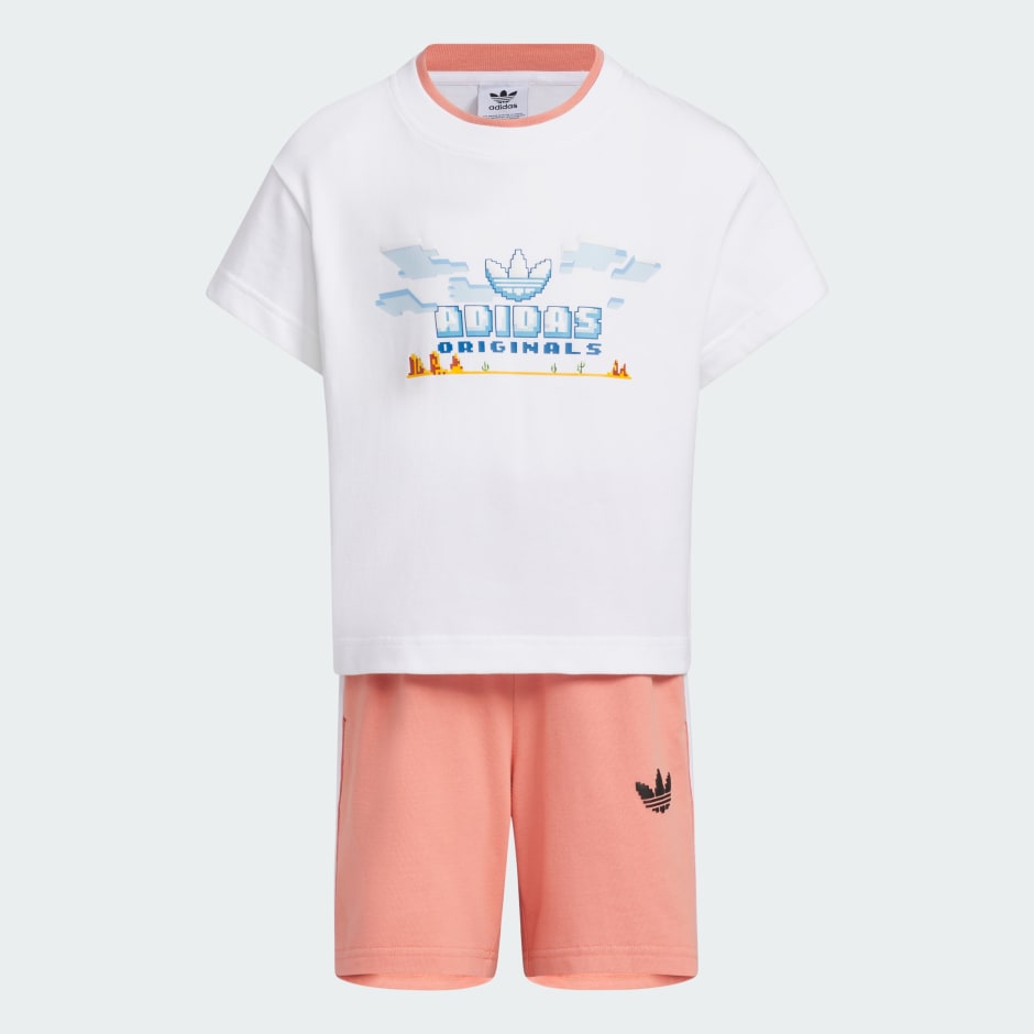 Adidas Gaming Graphic Shorts Tee Set Kids