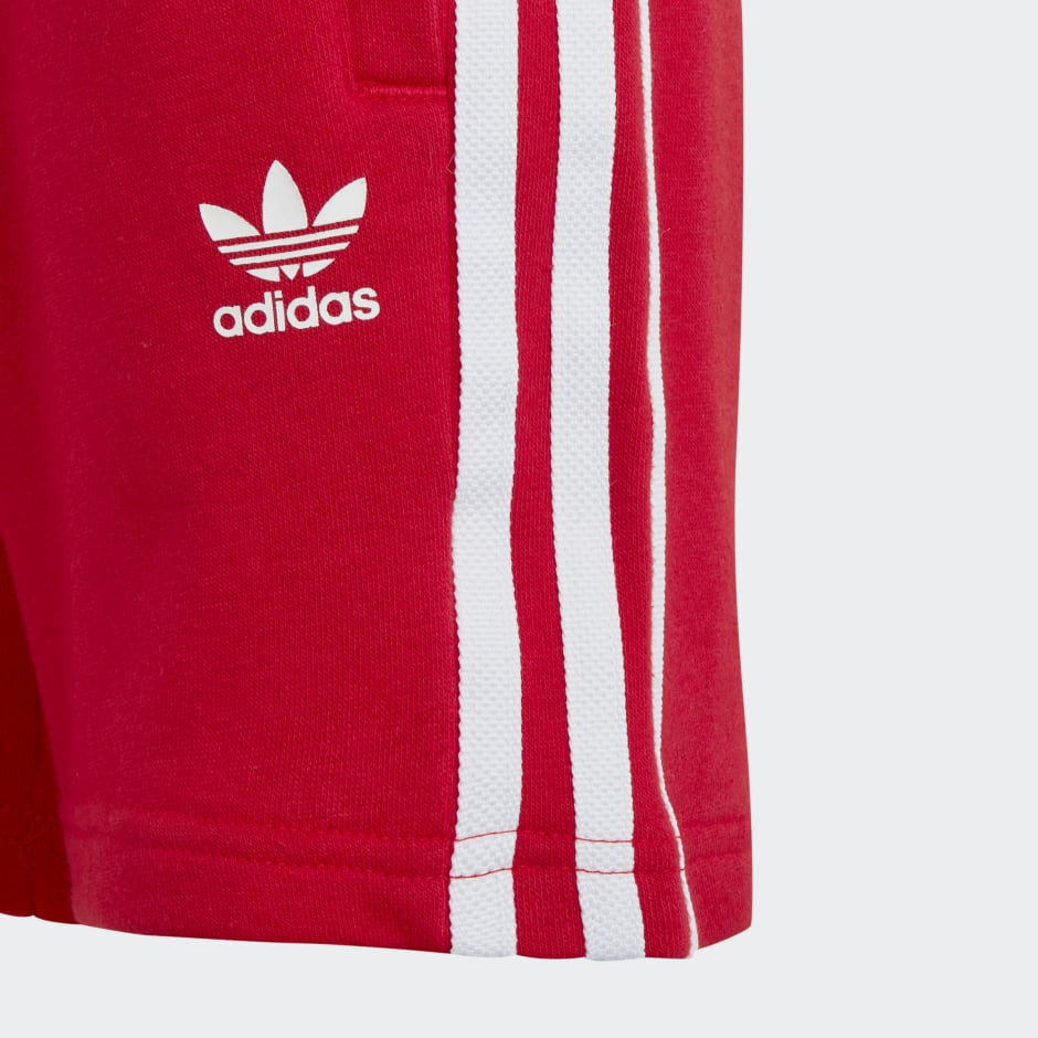 Kids Clothing - Adicolor Shorts and Tee Set - Red | adidas Oman