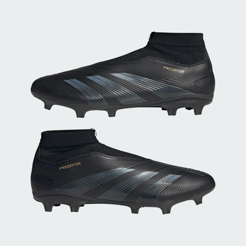 Ghete de fotbal Predator League fără șireturi pentru teren tare.