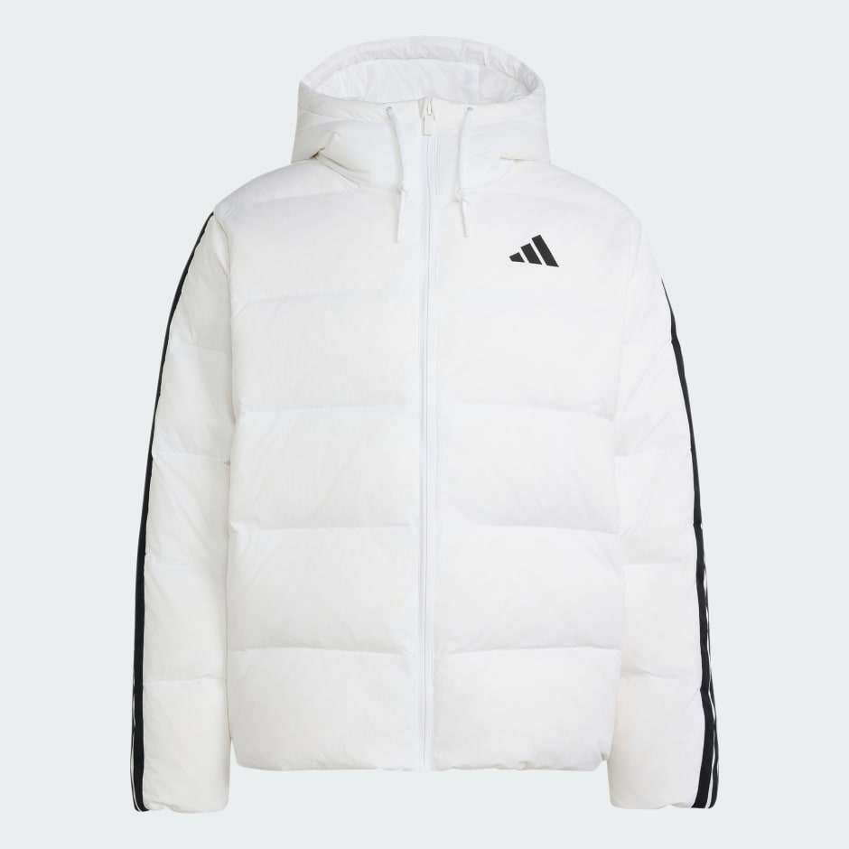Essentials Climawarm 3-Stripes Puffer Down Hooded Jacket