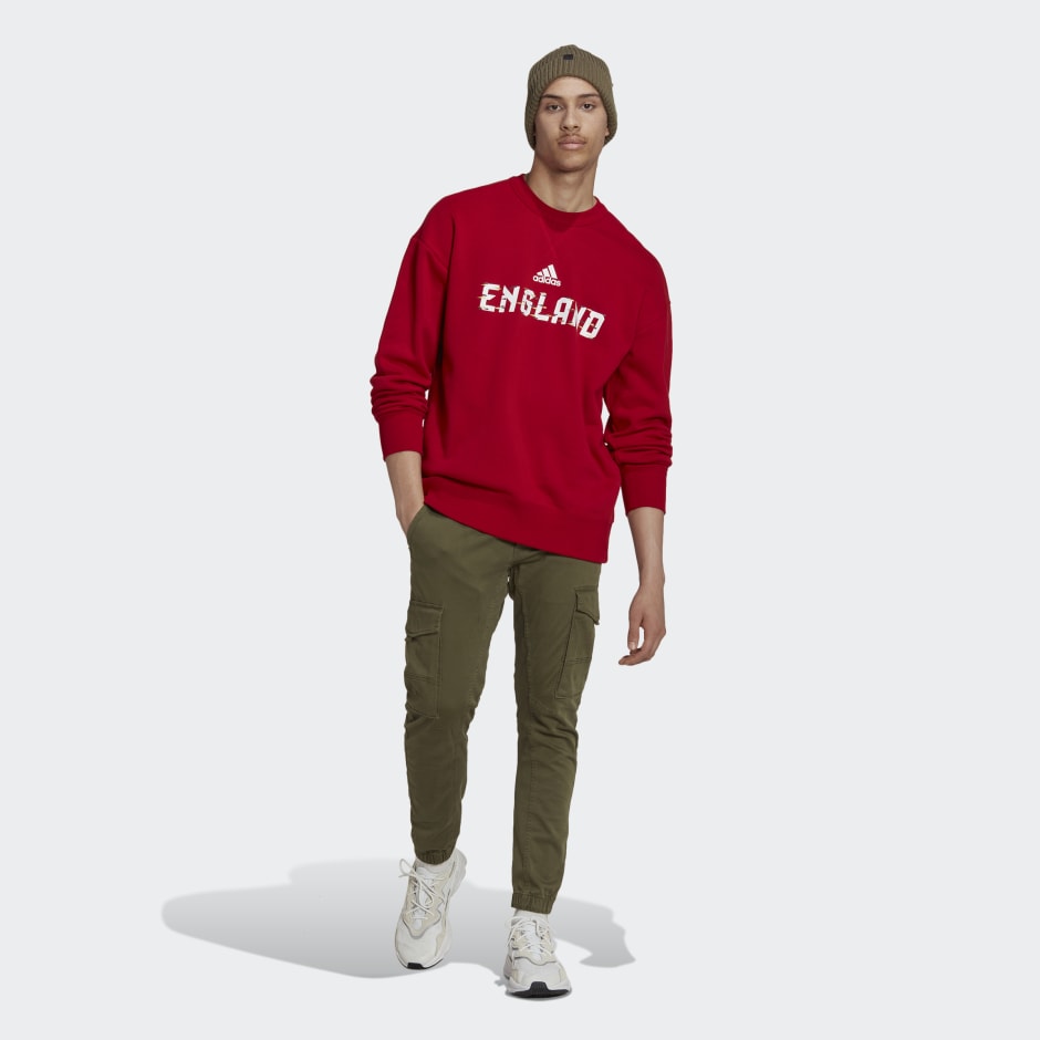 Clothing - FIFA World Cup 2022™ England Crew Red adidas Kuwait