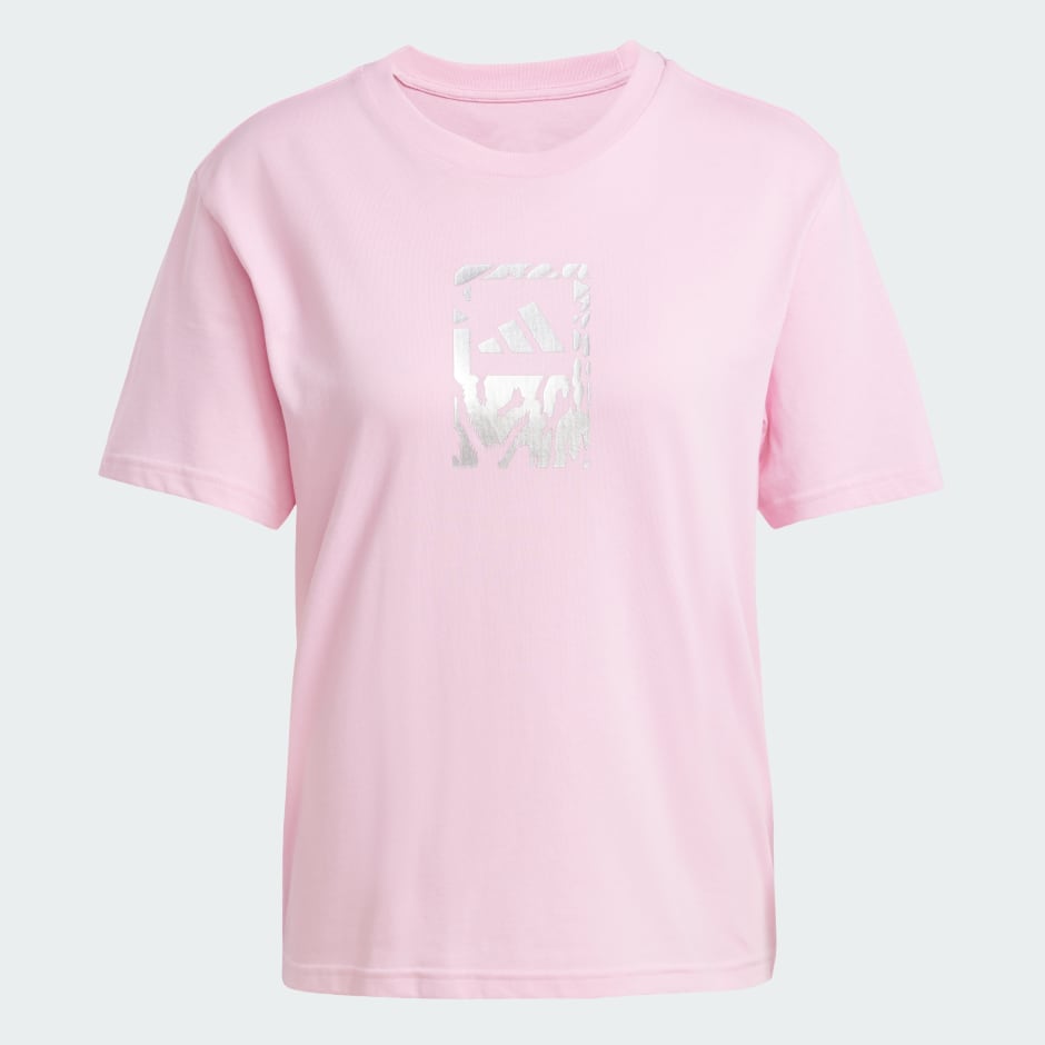 Tech 金屬色圖案 T 裇