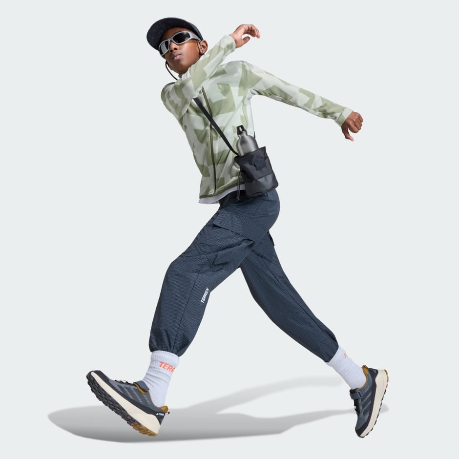 Jachetă din polar Terrex Multi cu imprimeu și fermoar complet, pentru copii