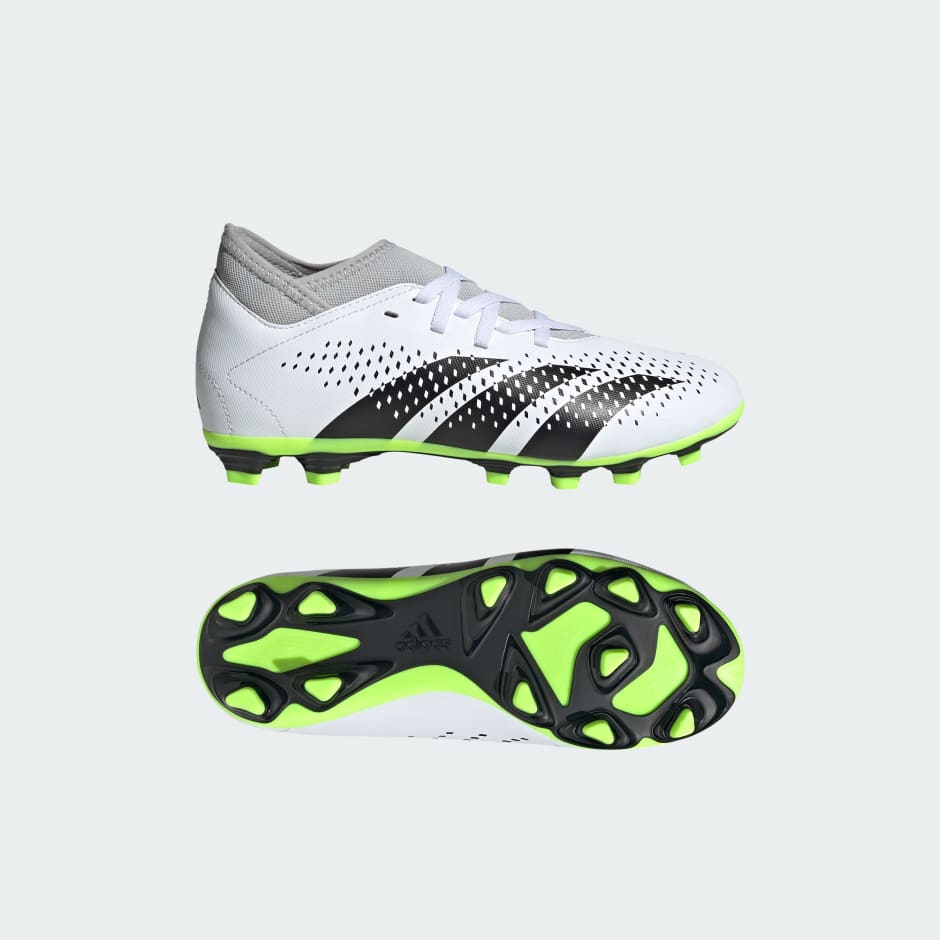 Shoes - Predator Accuracy.4 Sock Flexible Ground Boots - White | adidas ...