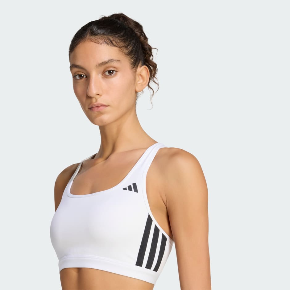 Optime Essentials Workout 3-Stripes Medium Support Bra
