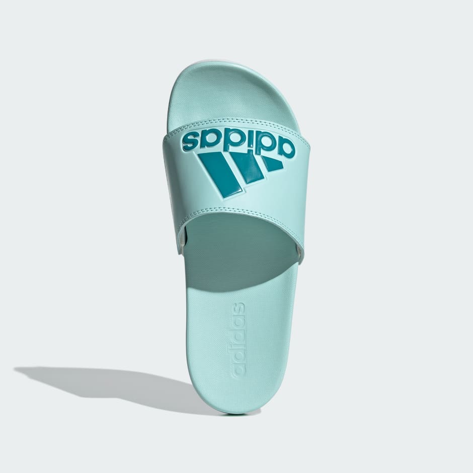 Turquoise store adidas slides