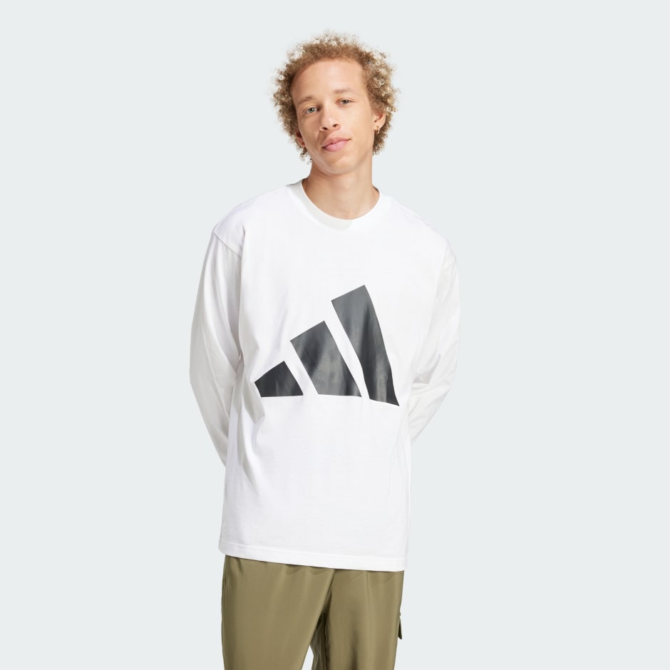 Essentials Big Logo Single Jersey Long Sleeve Tee