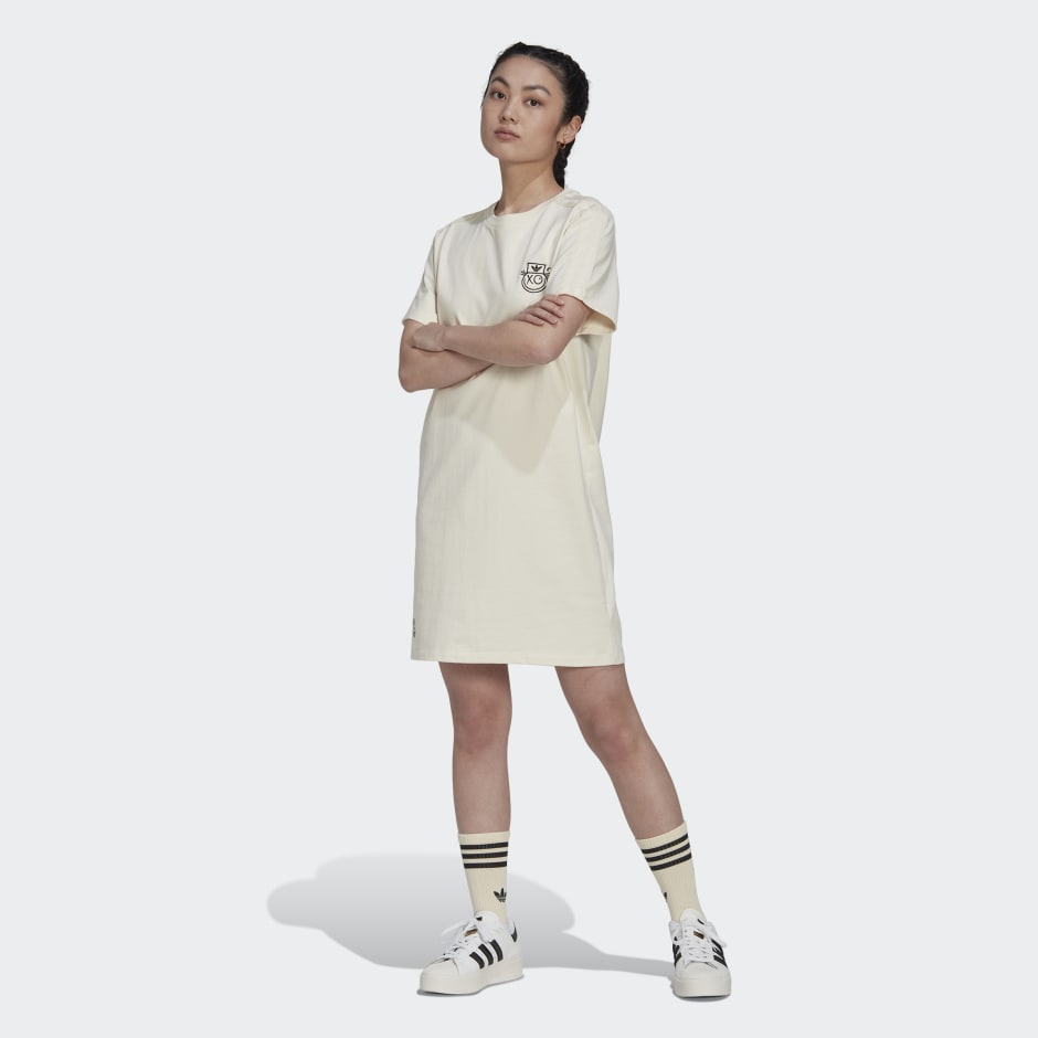 Eed Oceanië fax Women's Clothing - adidas Originals x André Saraiva Tee Dress - White |  adidas Oman