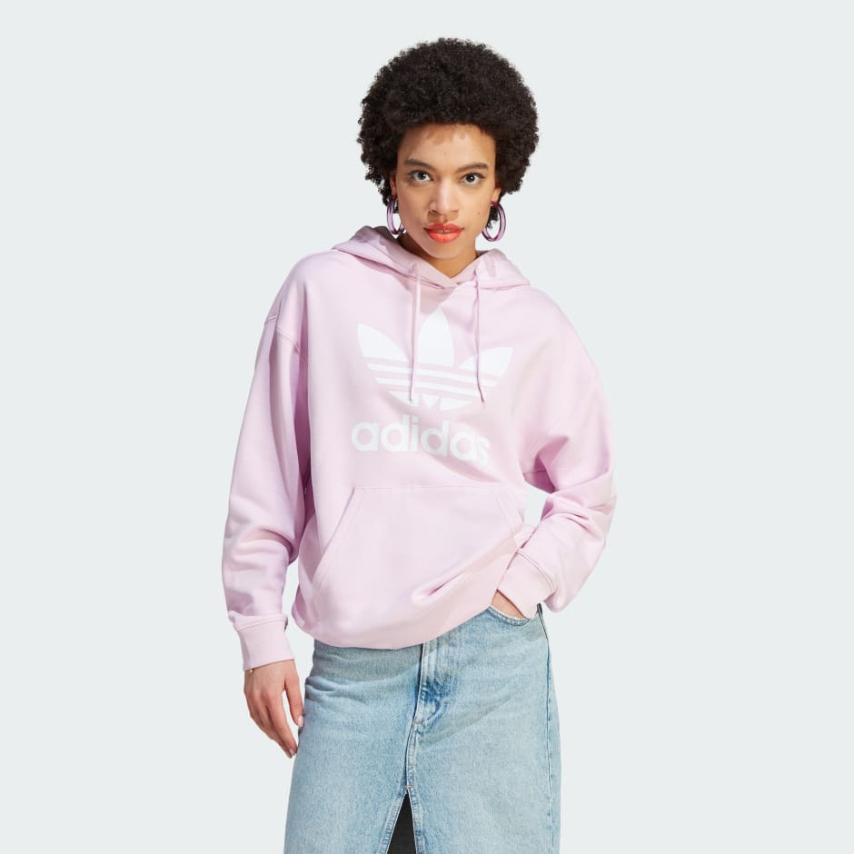 adidas Trefoil Hoodie Pink adidas UAE