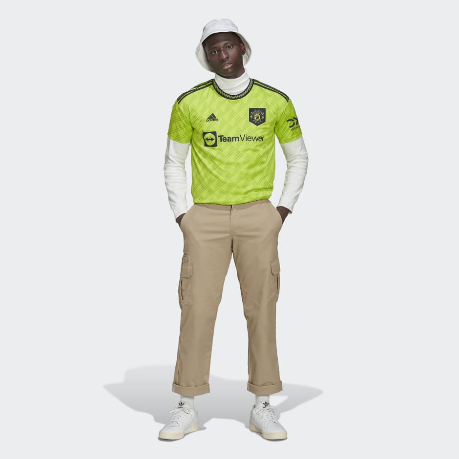 adidas Manchester United 22/23 Third Jersey - Semi Solar Slime