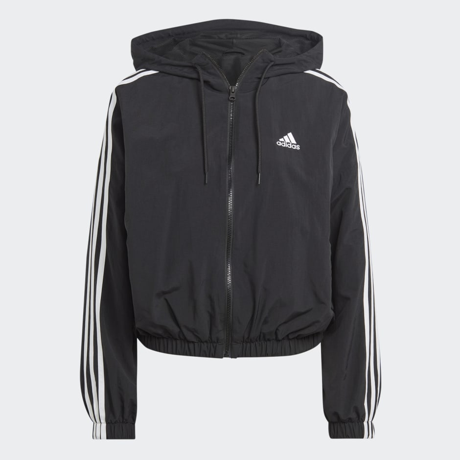Essentials 3-Stripes Woven Windbreaker