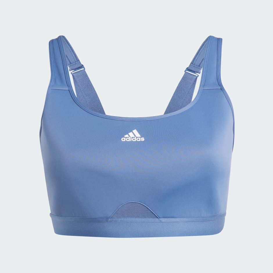 adidas adidas TLRD Move Training High-Support Bra (Plus Size) - Blue