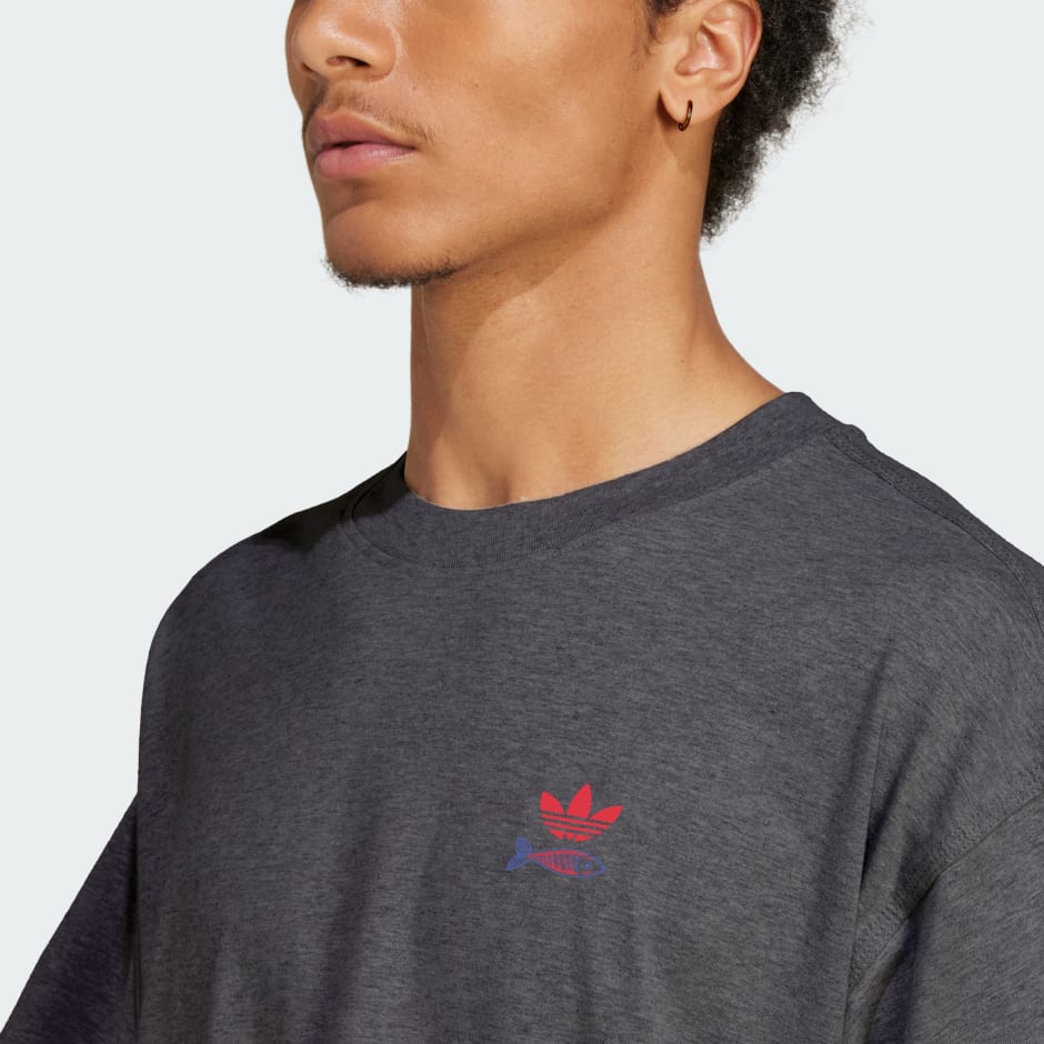 TRICOU CU IMPRIMEU GRAFIC CU SARDINE