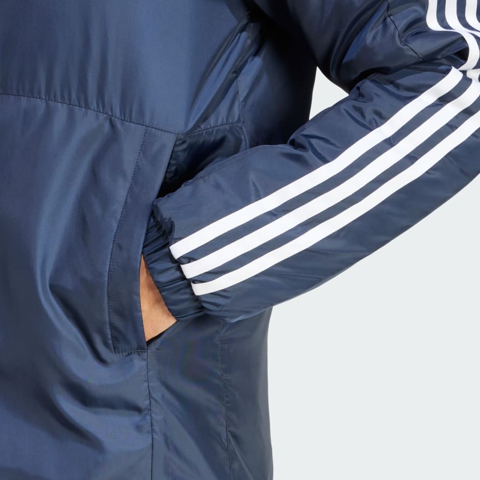 Essentials 3-Stripes Insulated Hooded Jacket
