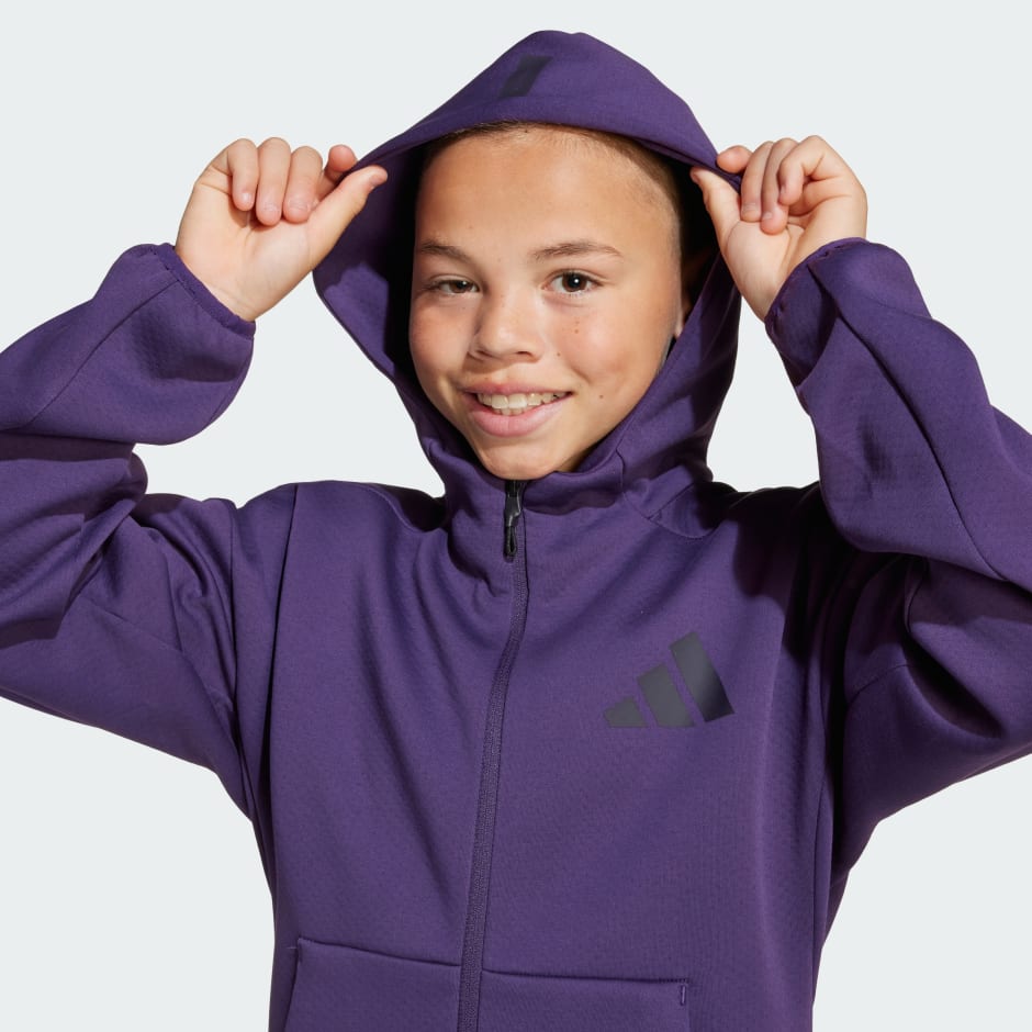 Veste de surv&ecirc;tement &agrave; capuche enti&egrave;rement zipp&eacute;e adidas Z.N.E.