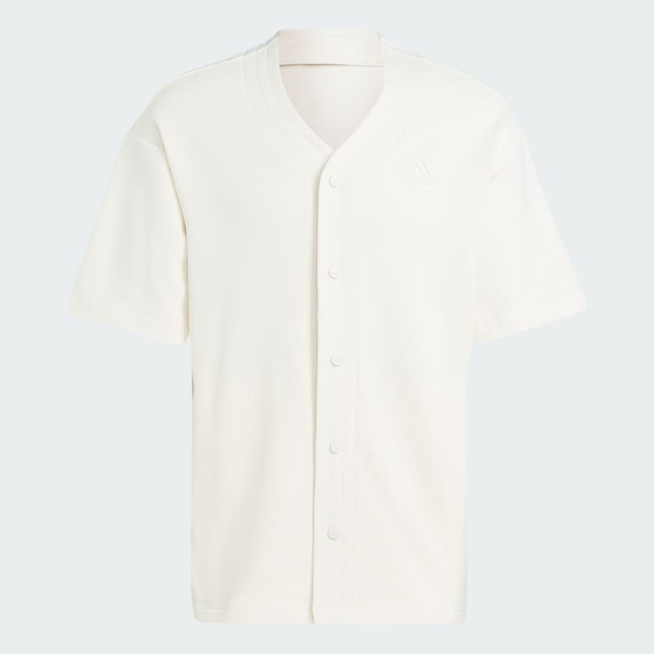 Lounge Piqué Terry Baseball Shirt