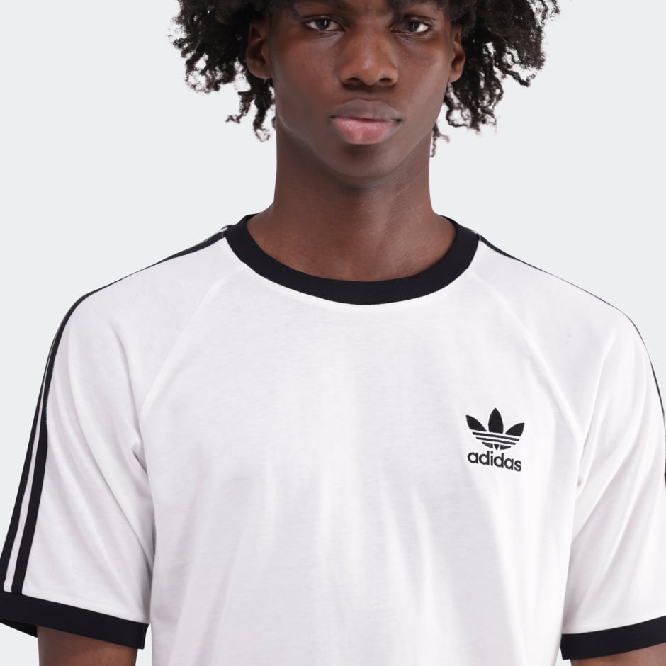 Adidas the brand with the 3 stripes t shirt on sale