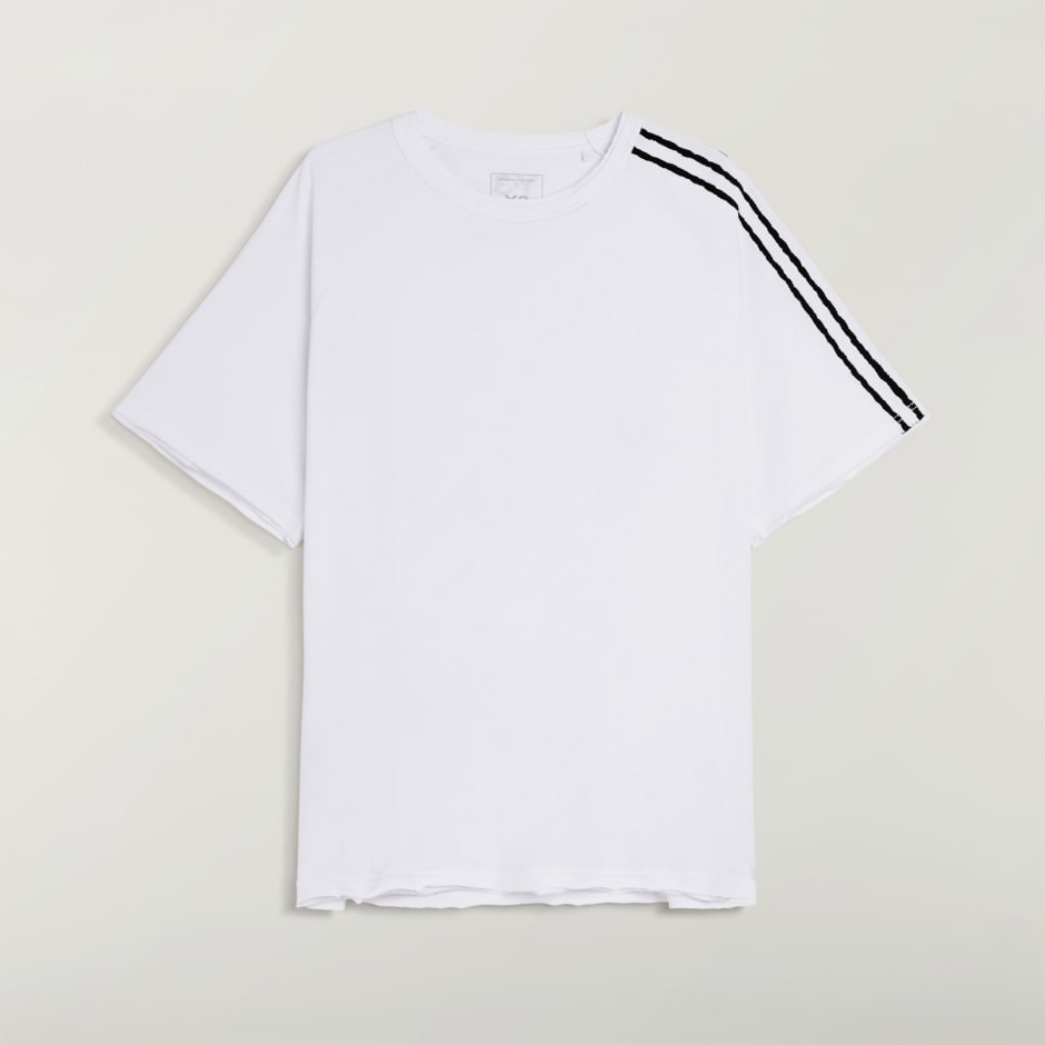 Y-3 RAW EDGE 3 STRIPES SHORT SLEEVE TEE