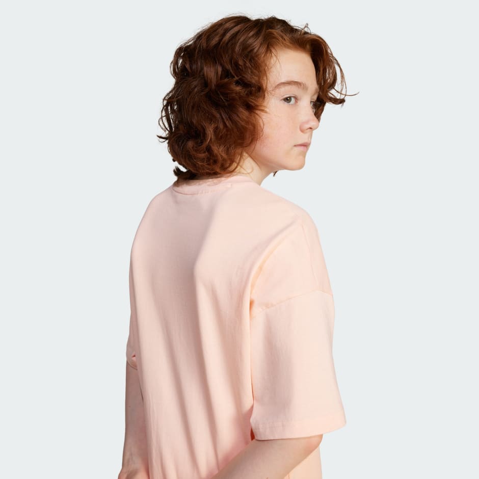 Tricou cu logo Trefoil supradimensionat