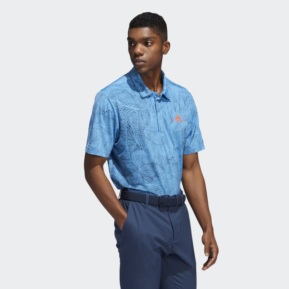 Motion-Print Polo Shirt