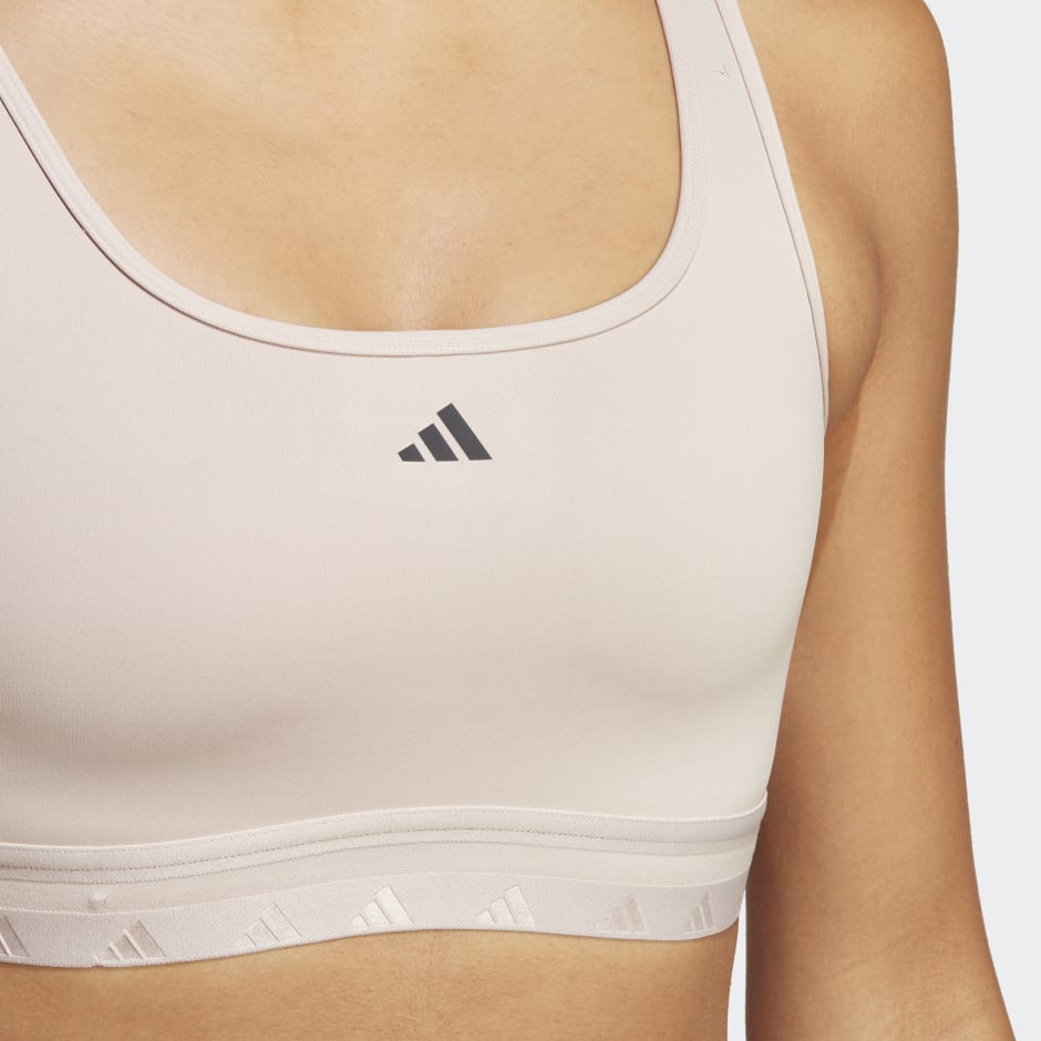 adidas Aeroreact Training Light-Support Techfit Bra - Orange