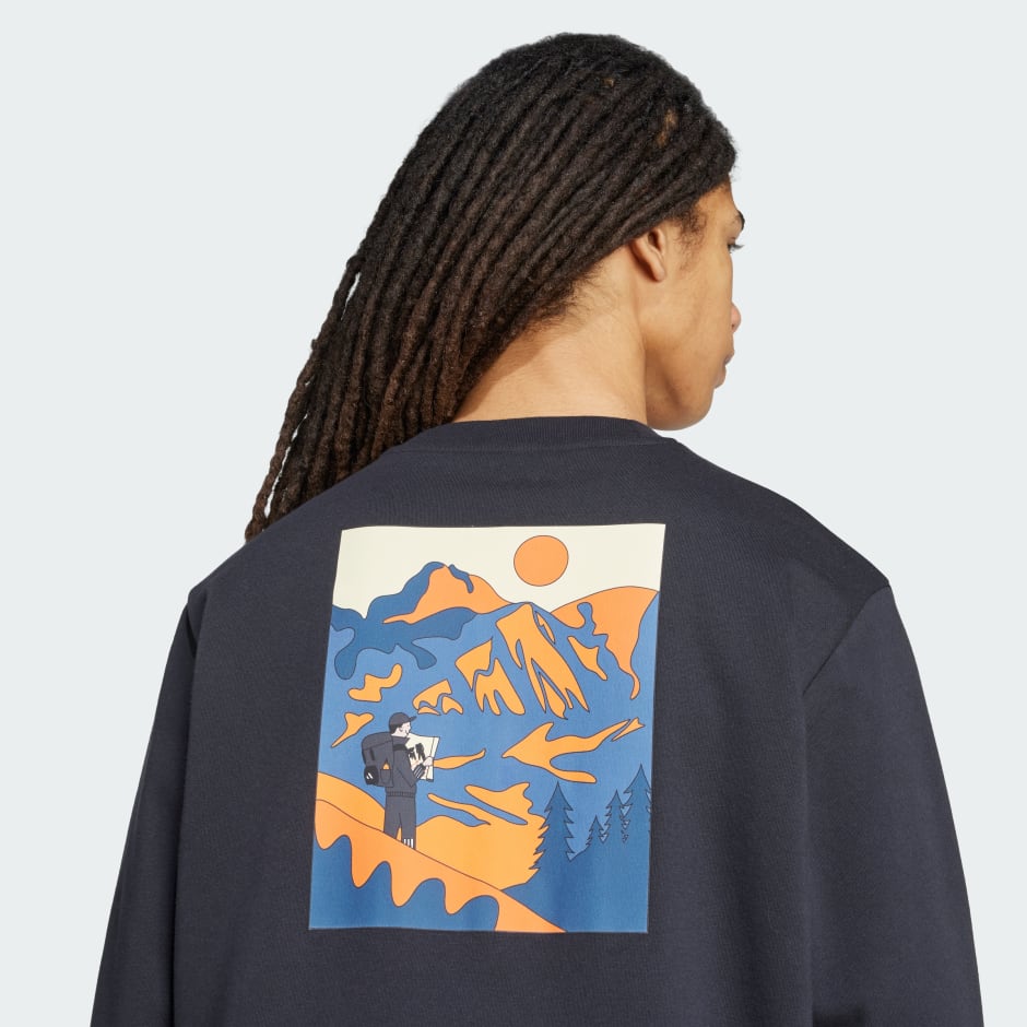 Doodle Hunt Hike Graphic Sweatshirt