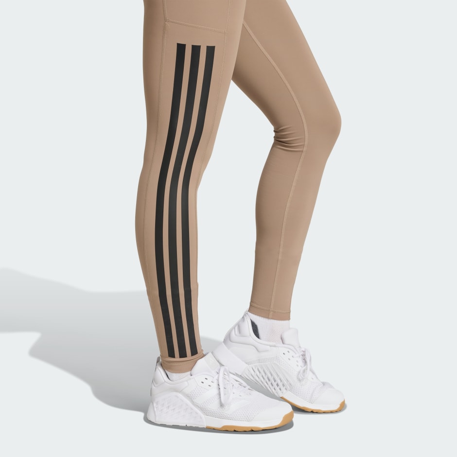 بنطال ضيق Optime 3-Stripes Full-Length