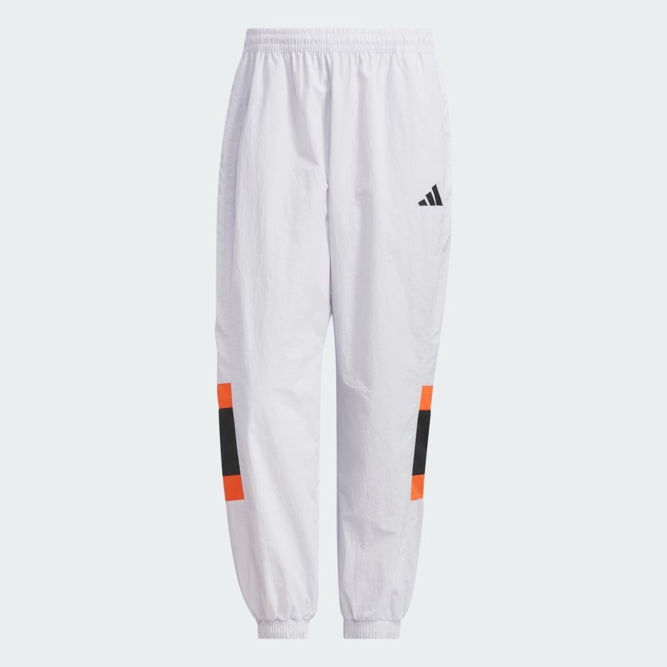 Wording Pack Loose Fit Mesh-Lined Woven Elastic Hem Pants