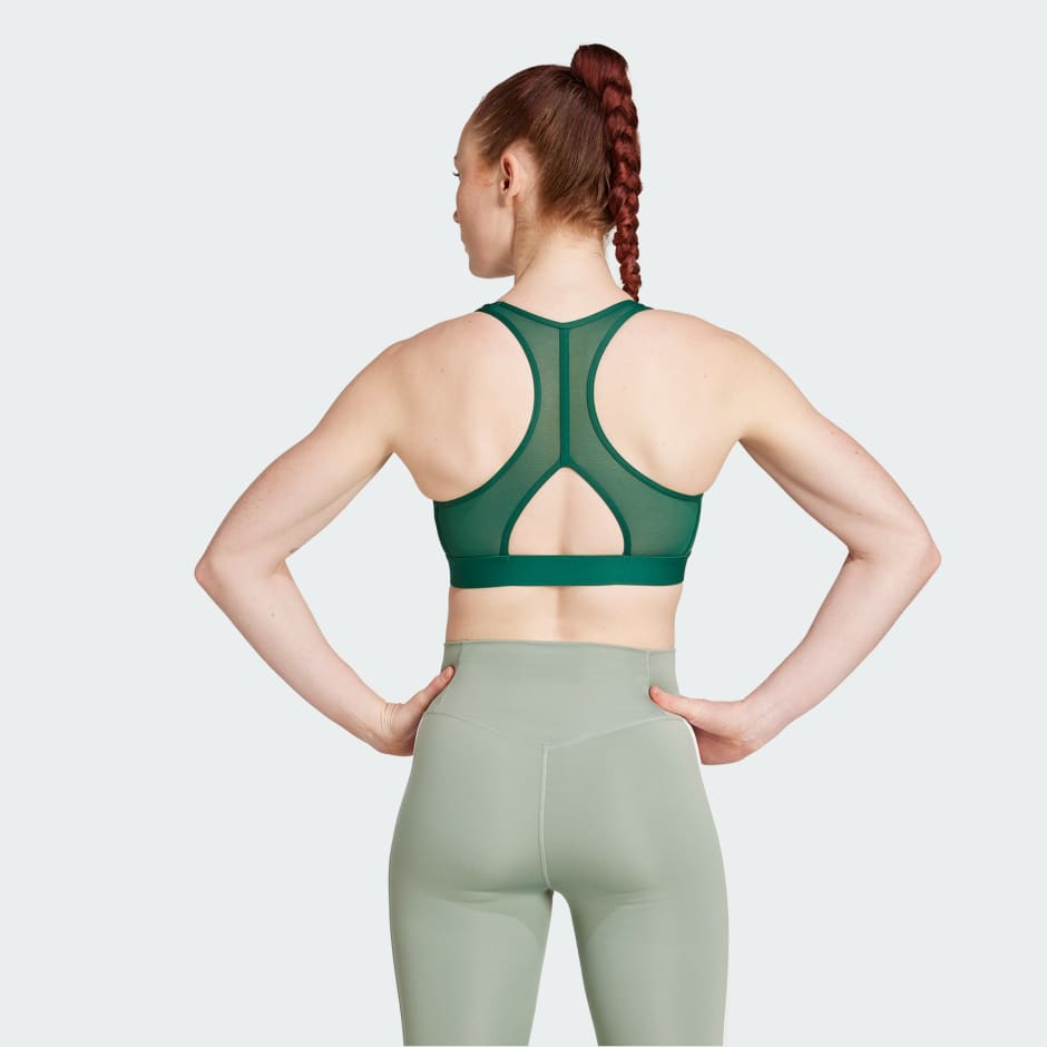 Powerreact Train Medium-Support 3-Stripes Bra