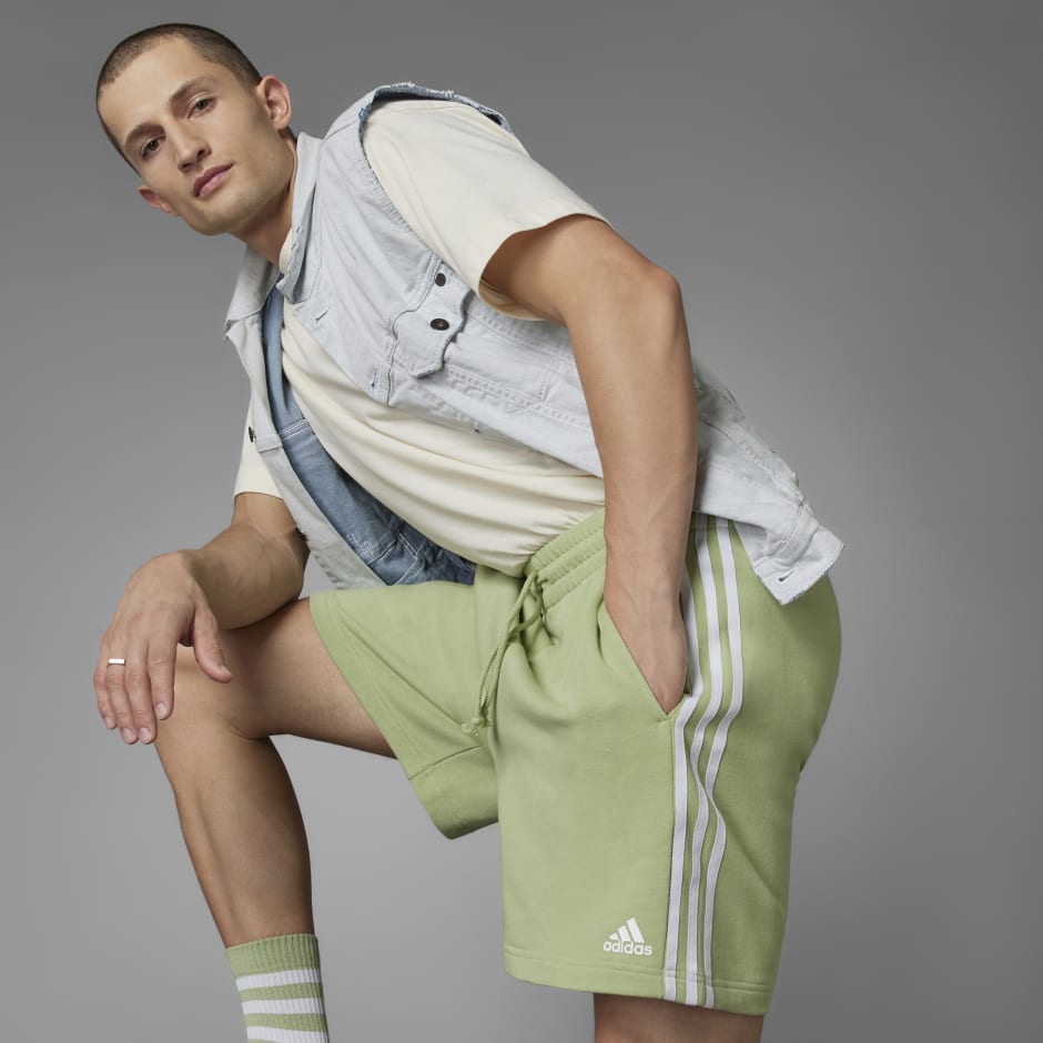 Grow Positivity Cotton 3-Stripes Shorts