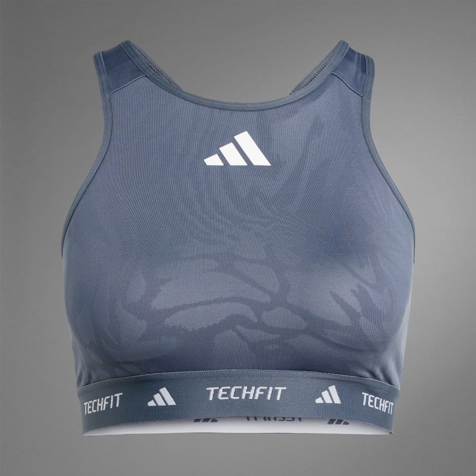 Sportski grudnjak Techfit Medium-Support High-Neck Print