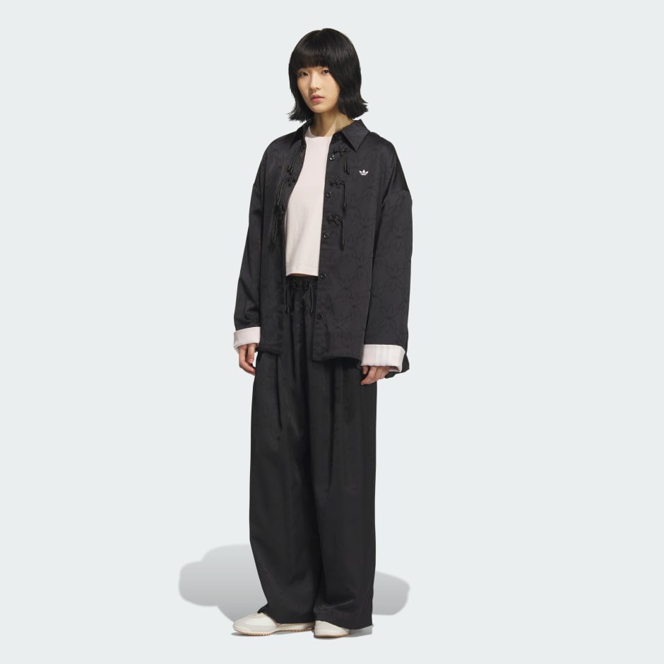 New Chinese Shirt Jacket - Black | adidas Hong Kong