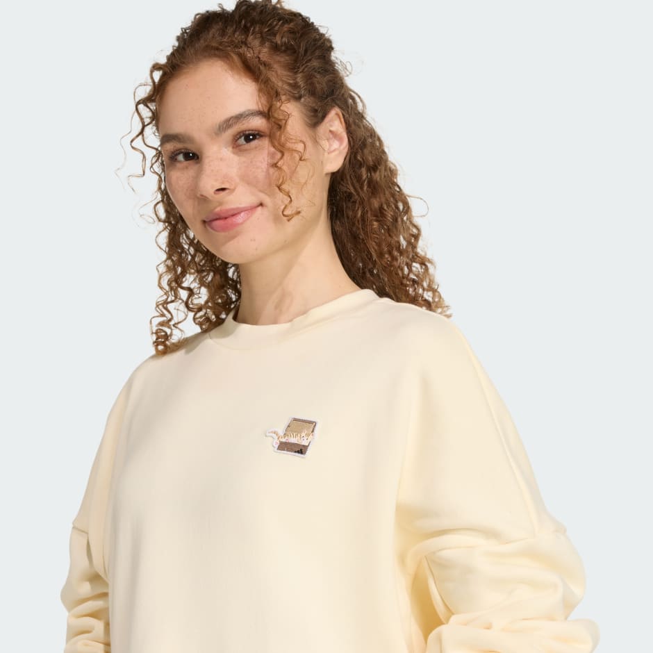 Cat Patch Graphic Sweatshirt