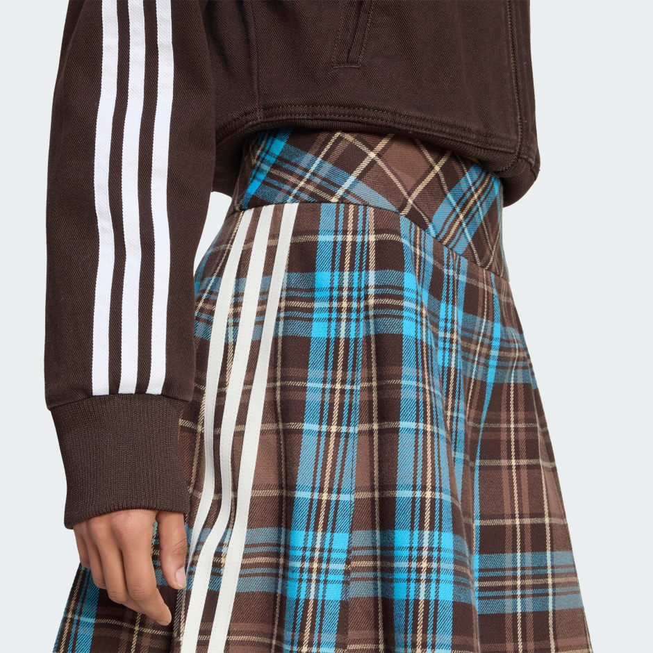 PLEATED CHECK SKIRT