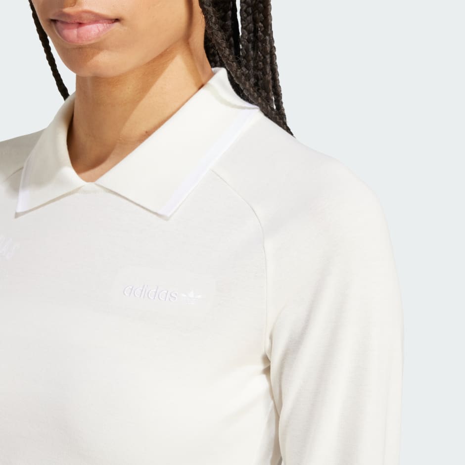 Tricou cu m&acirc;necă lungă și emblemă