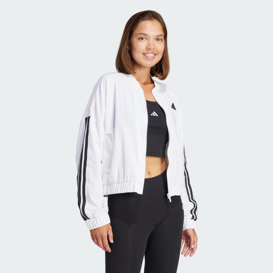 Essentials 3-Stripes Lifestyle Woven Bomber Jacket