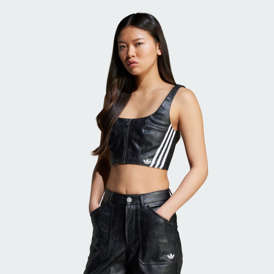 Adilenium Season 3 Vintage Faux Leather Top