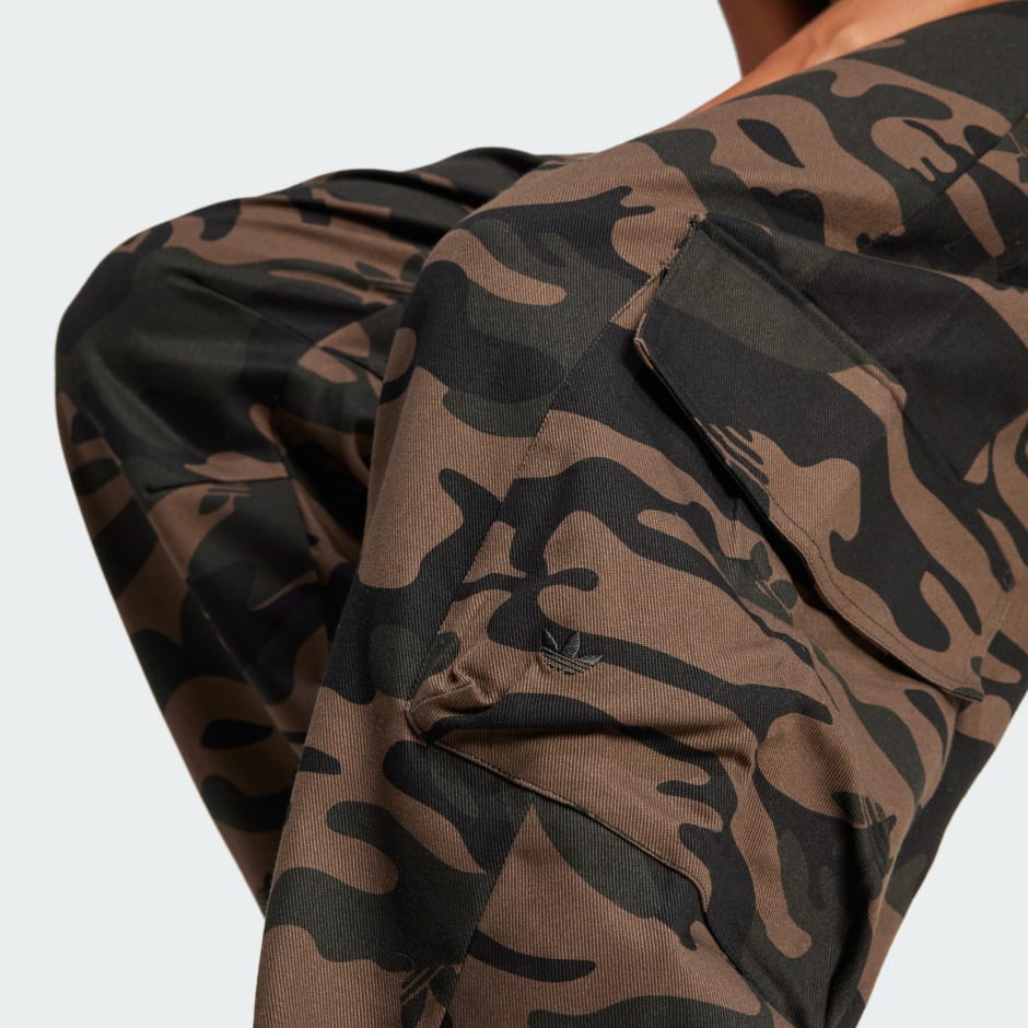 Camo Allover Print Cargo Pants
