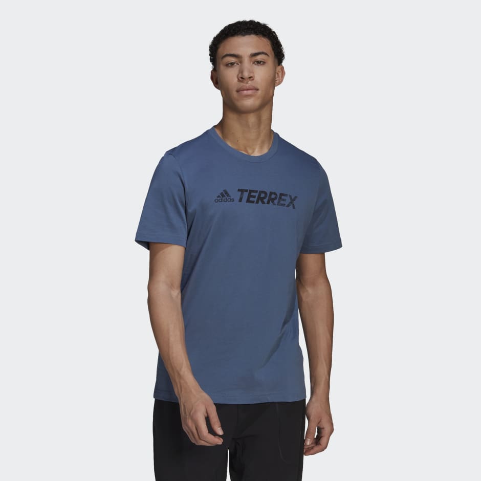 adidas Terrex Classic Logo Tee - Blue | adidas SA